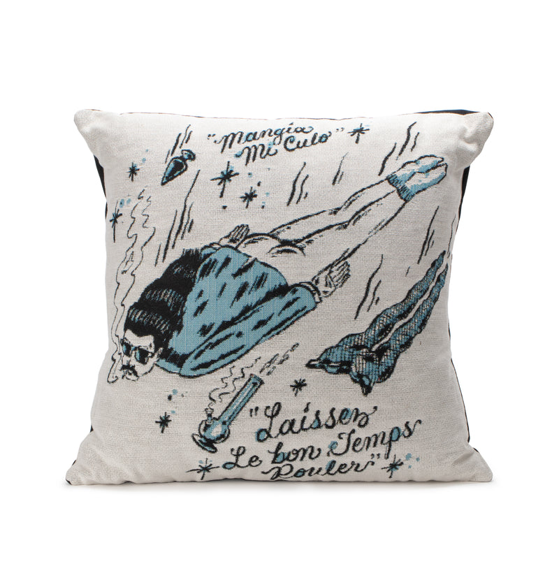 Mi Culo Woven Pillow