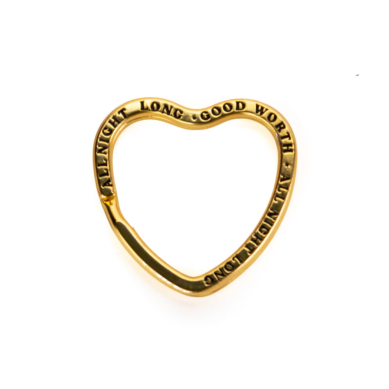 All Night Long Key Ring in gold