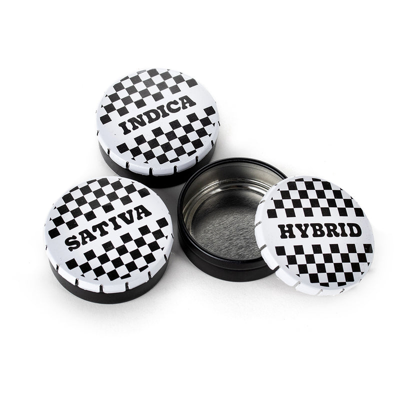 Checkered Snap Tins