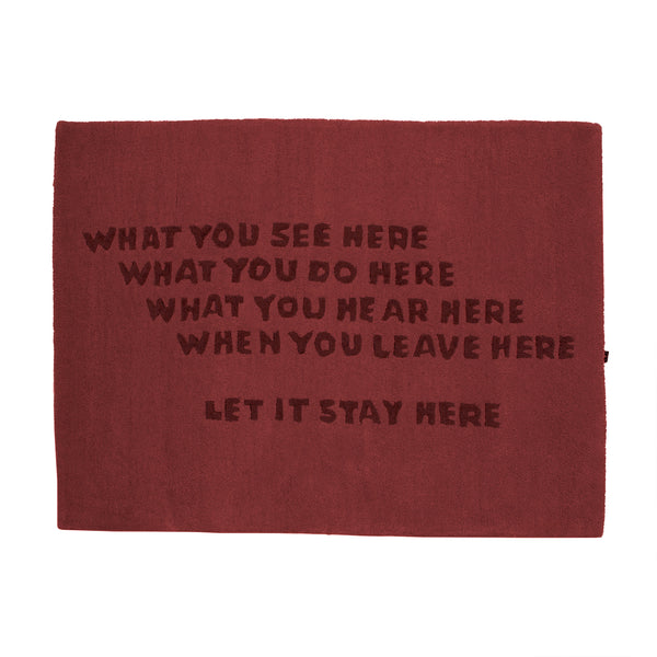 Stay Here Rug - Cabernet – Good Worth & Co.