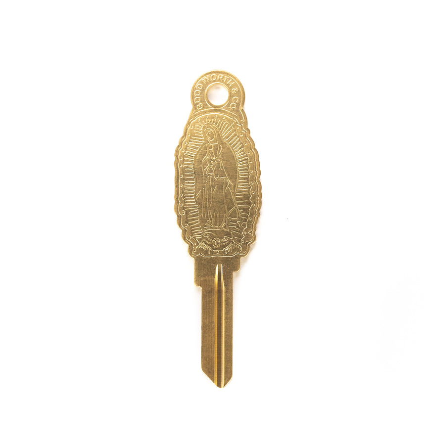 Our Lady of Guadalupe Key - brass
