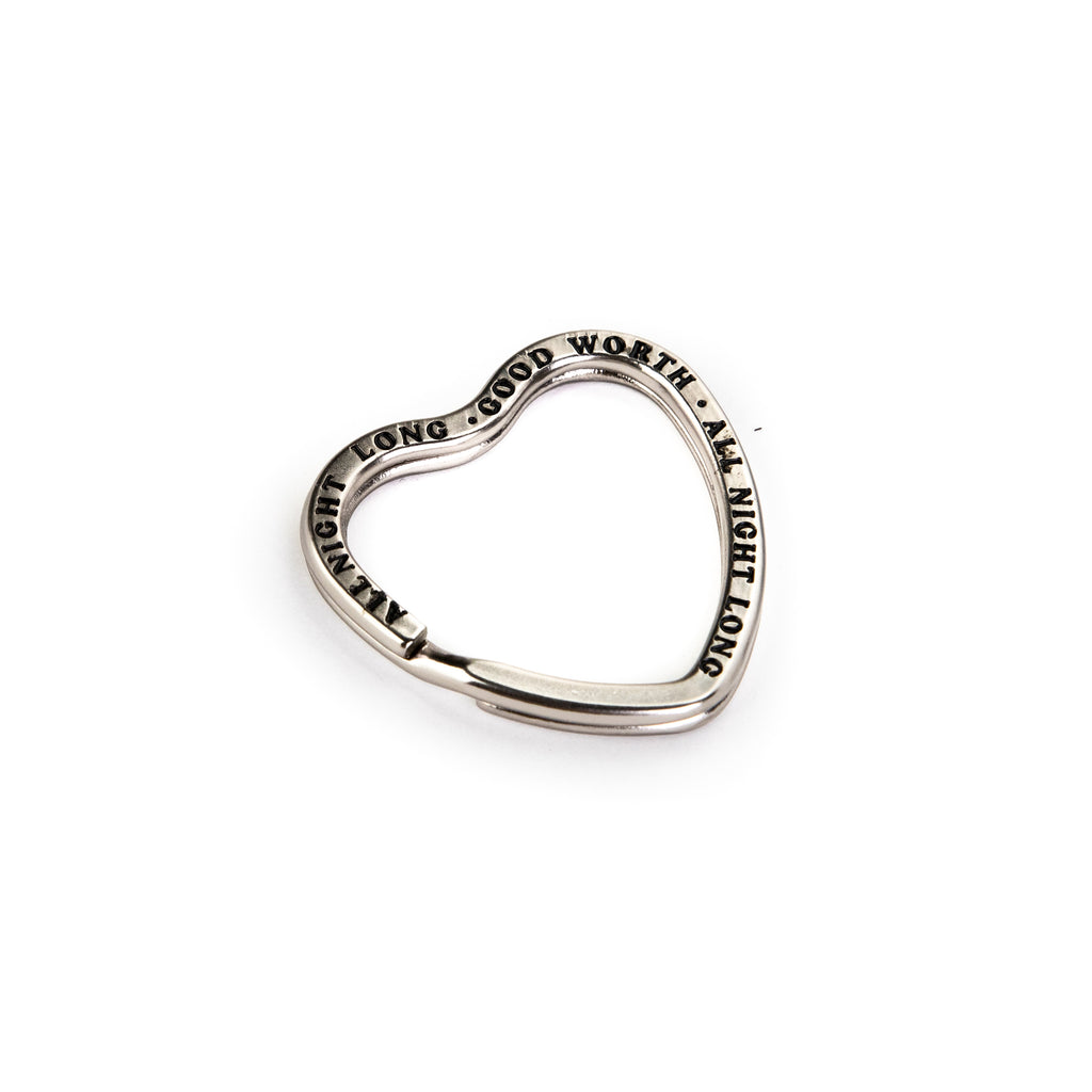 All Night Long Key Ring in silver – Good Worth & Co.