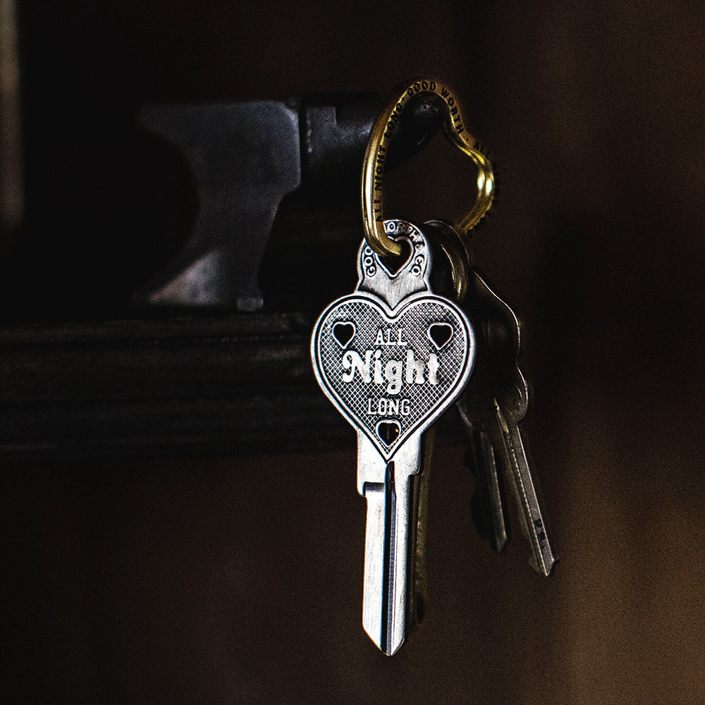 All Night Long Key Ring in gold – Good Worth & Co.
